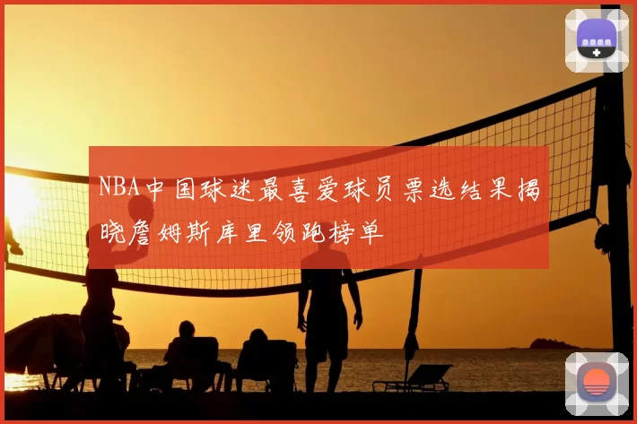 NBA中国球迷最喜爱球员票选结果揭晓詹姆斯库里领跑榜单